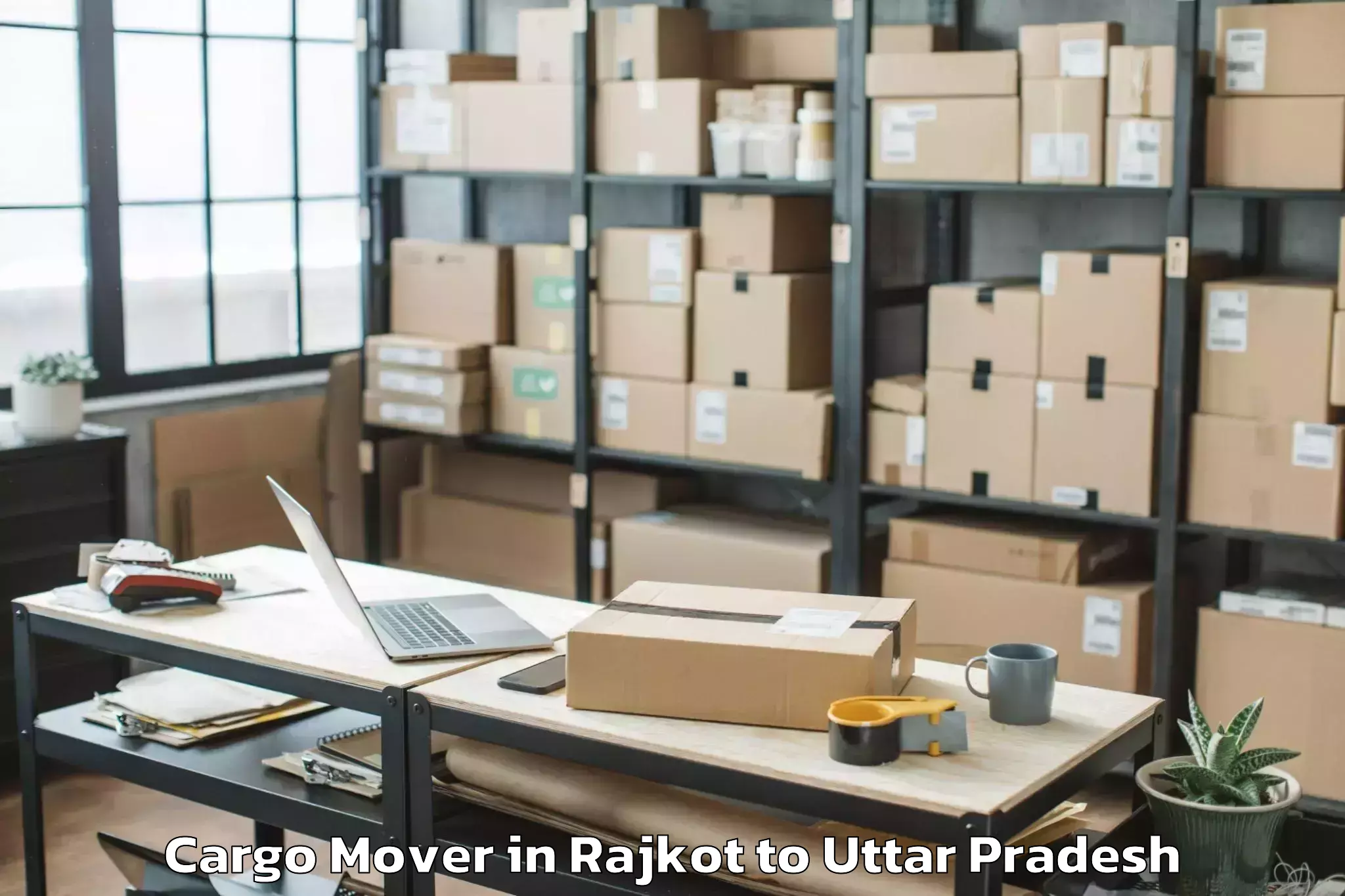 Hassle-Free Rajkot to Etah Cargo Mover